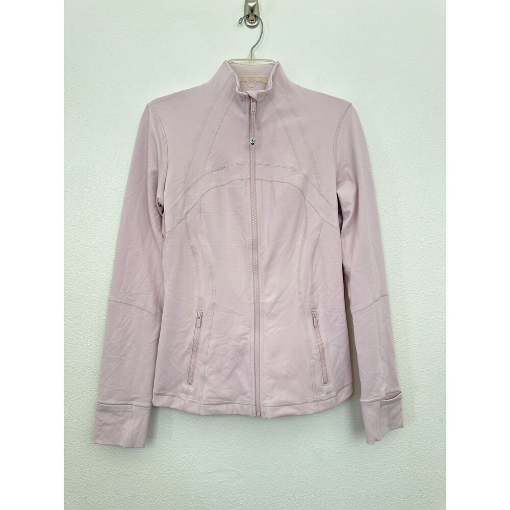 Lululemon Define Jacket Porcelain Pink Full Zip Athleisure Yoga Stretch Women 8